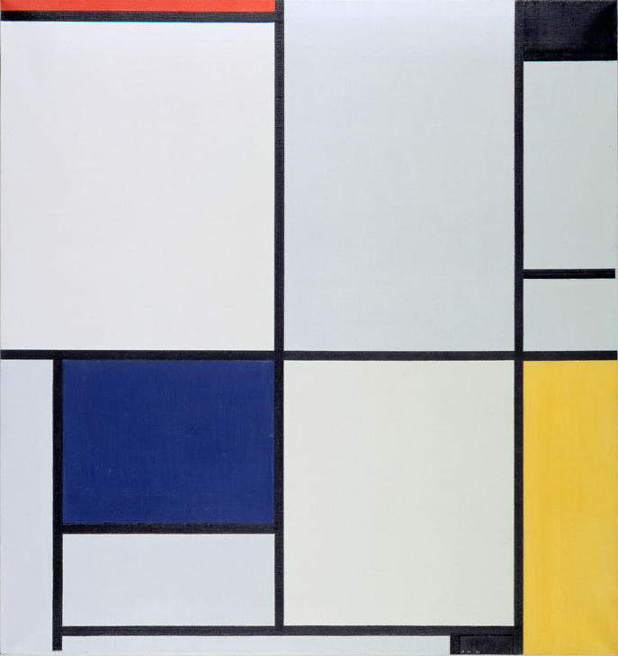 Piet Mondrian - Tableau I; Composition with Red, Black, Blue, and Yellow