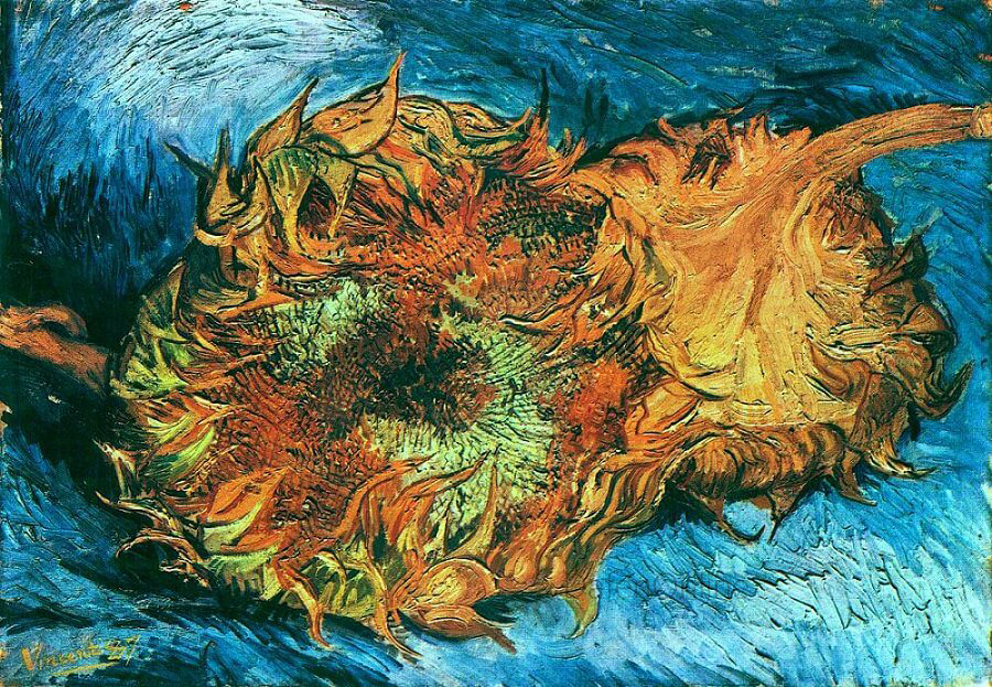 Still Life with Two Sunflowers 1887